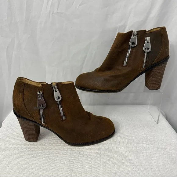 Sundance Western Bohemian Ankle Leather Boots