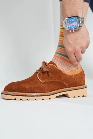 Tan Suede Derby Laces Chunky
