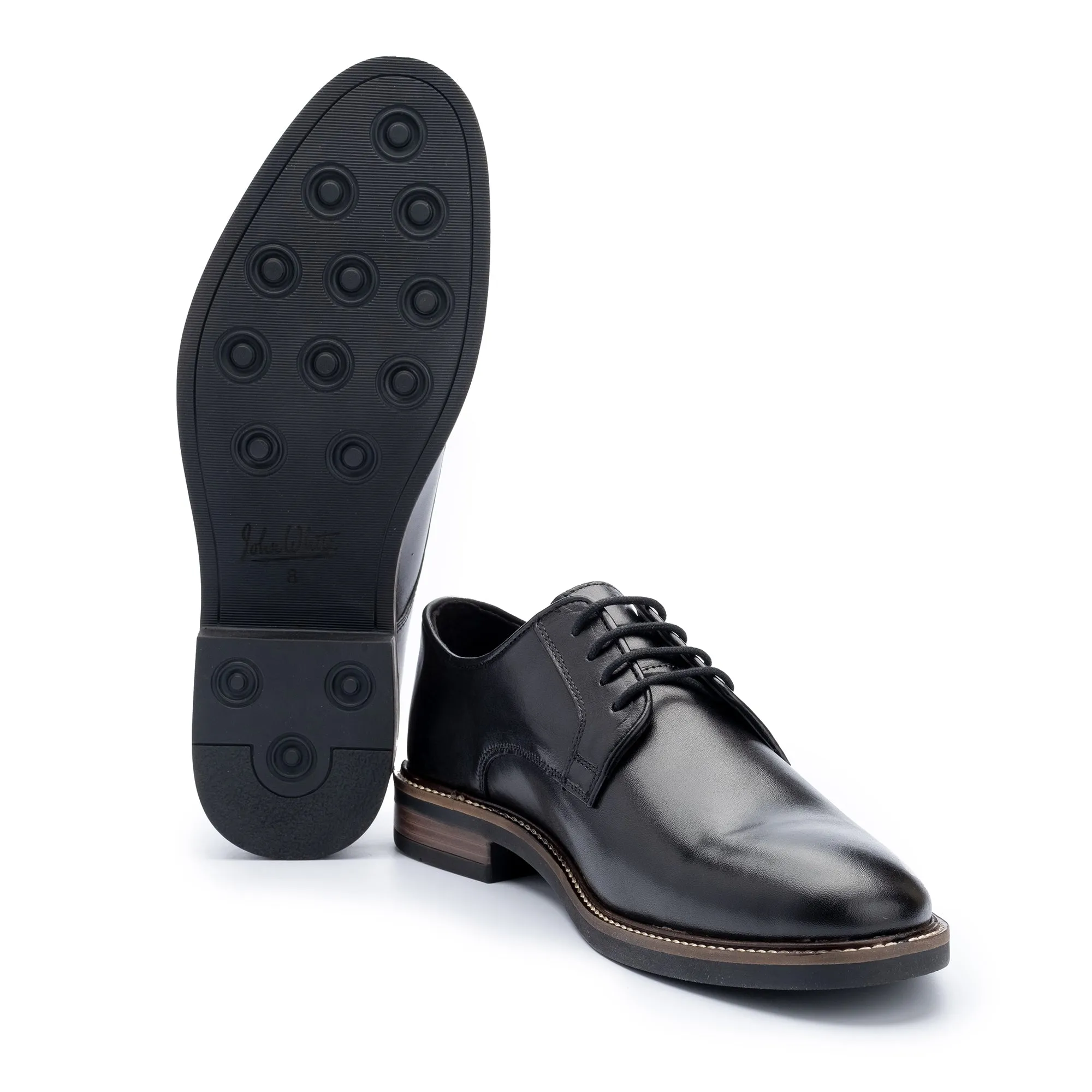 Tanner Black Derby Shoes