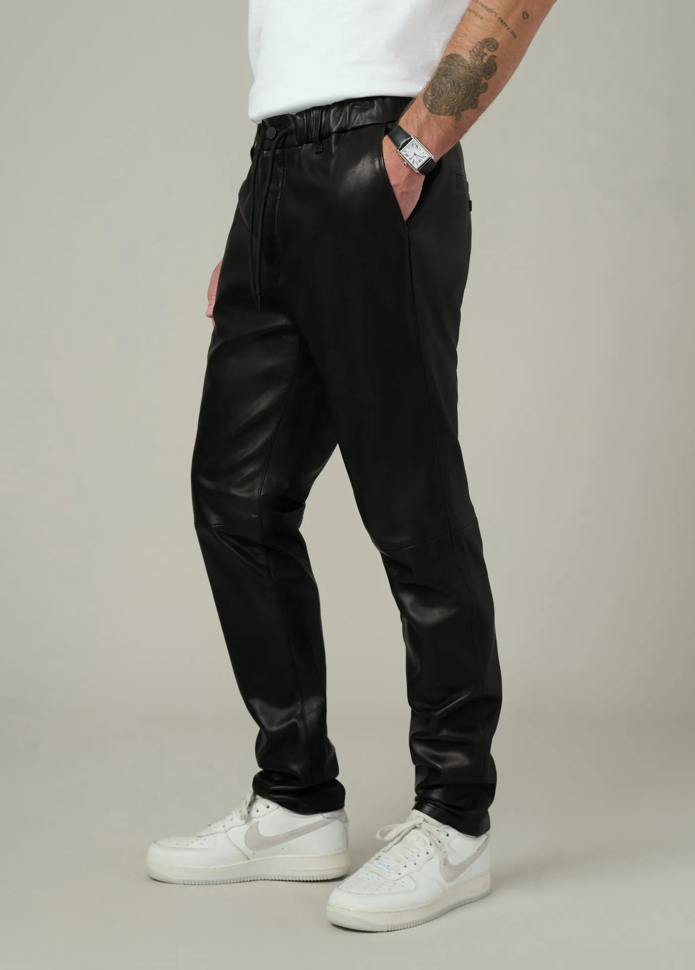 THE LAIRD LEATHER TROUSER