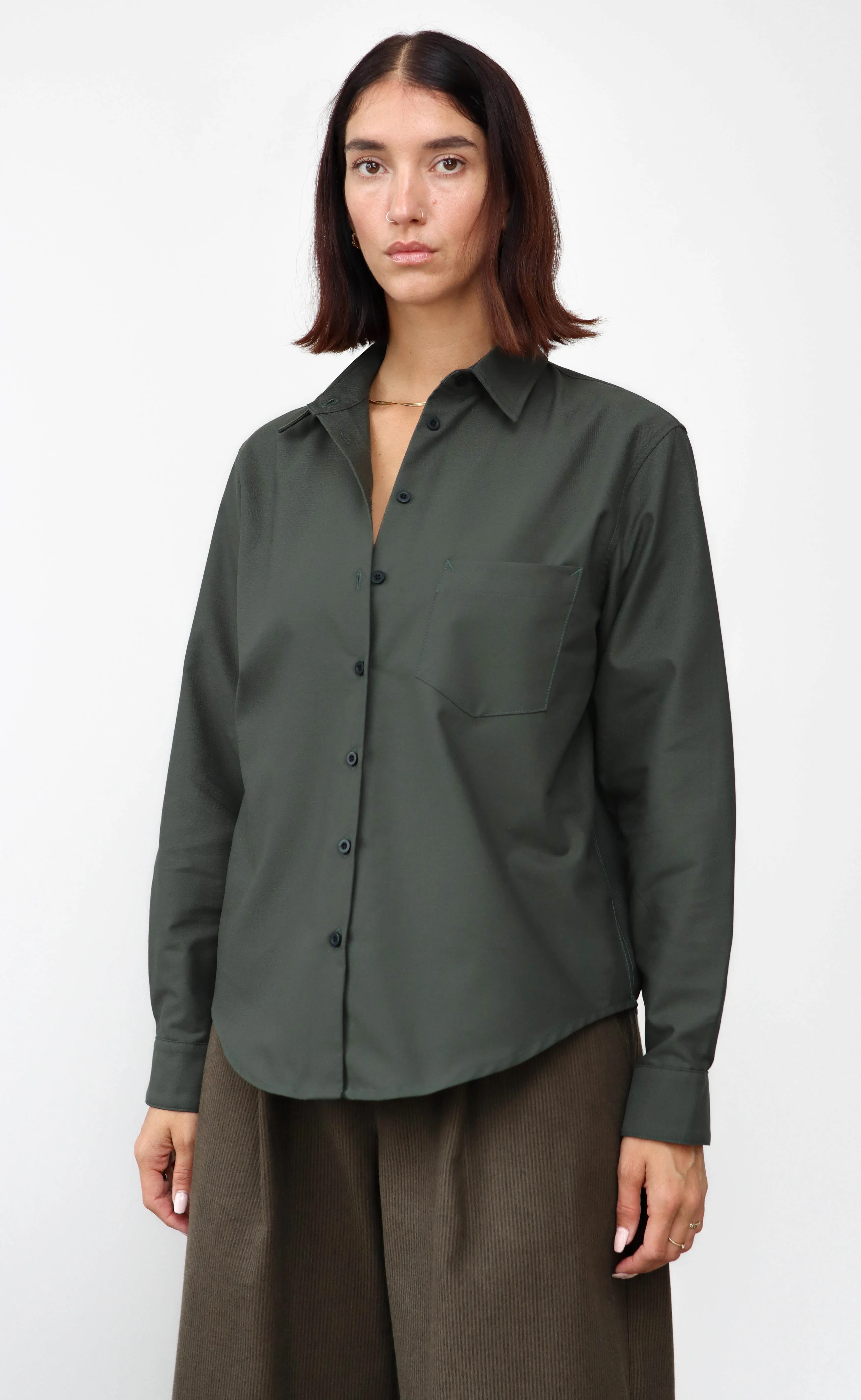 The Tailor - Proper Fit - Dark Olive Oxford