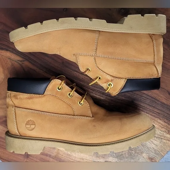 Timberland 3-Eye Chukka Boot Wheat Big Kids Junior's size 6 (EU 39)  7190R