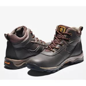Timberland boys Youth Mt. Maddsen Waterproof Hiking Boot 4.5 brown leather
