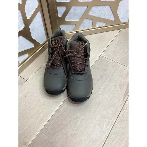Timberland boys Youth Mt. Maddsen Waterproof Hiking Boot 4.5 brown leather