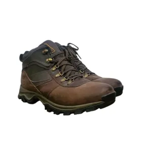 Timberland Mt Maddsen Waterproof Mid Hiking Boots Mens US 12 Brown 2730R Leather