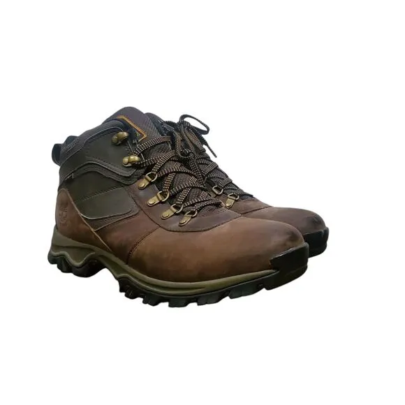 Timberland Mt Maddsen Waterproof Mid Hiking Boots Mens US 12 Brown 2730R Leather