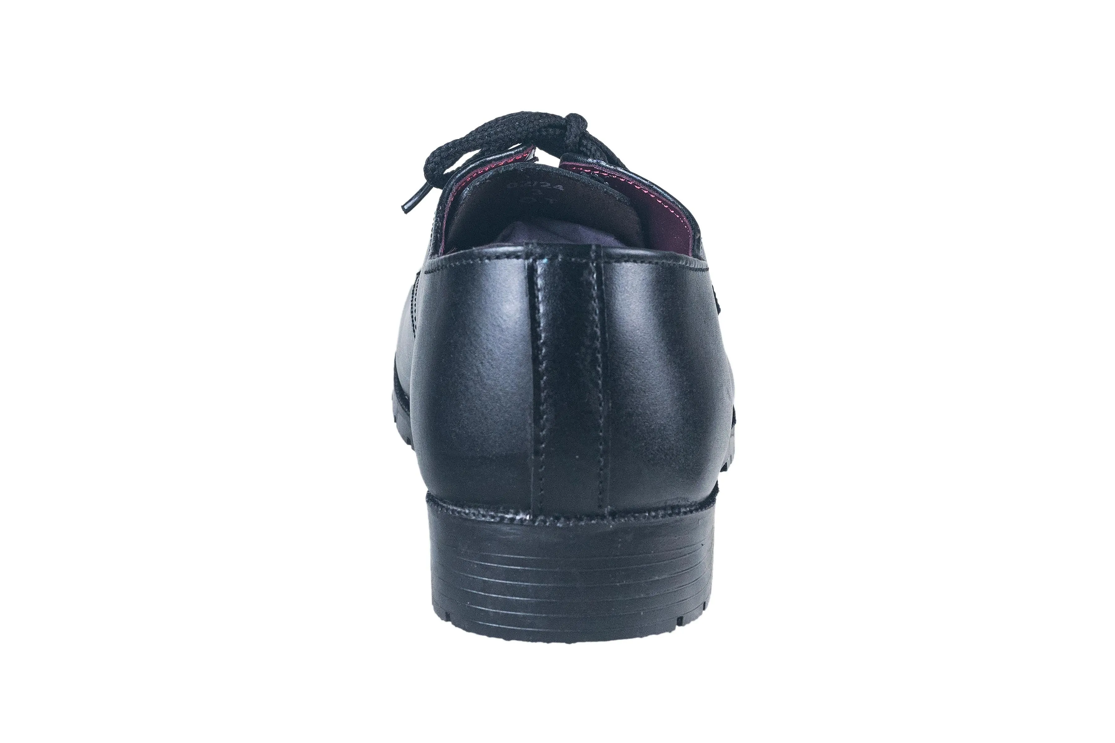 Titas Black Leather School Shoe for Boys (3 to 6 Years Kids)(B. Boy 22 Jr.)