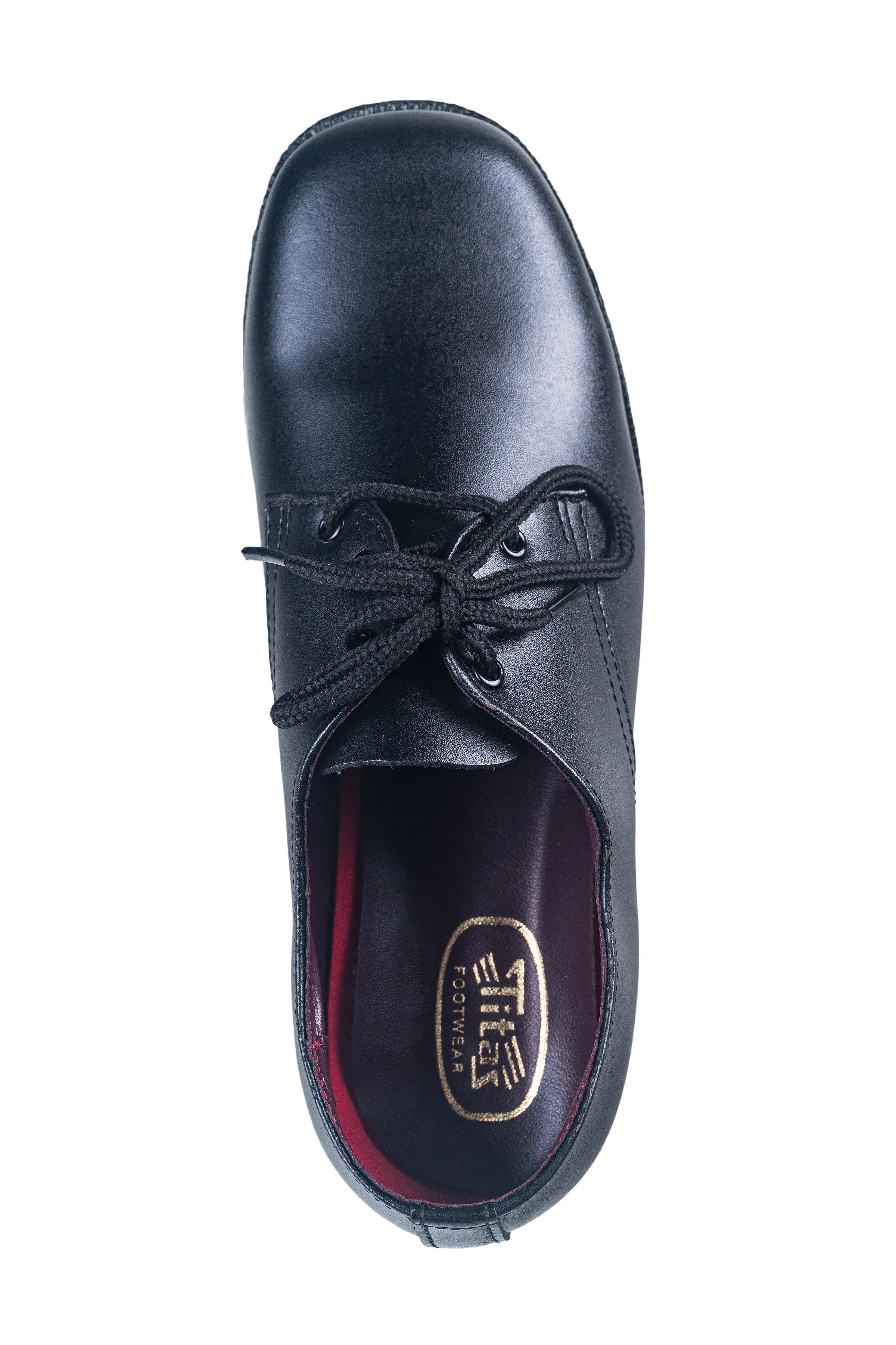 Titas Black Leather School Shoe for Boys (3 to 6 Years Kids)(B. Boy 22 Jr.)