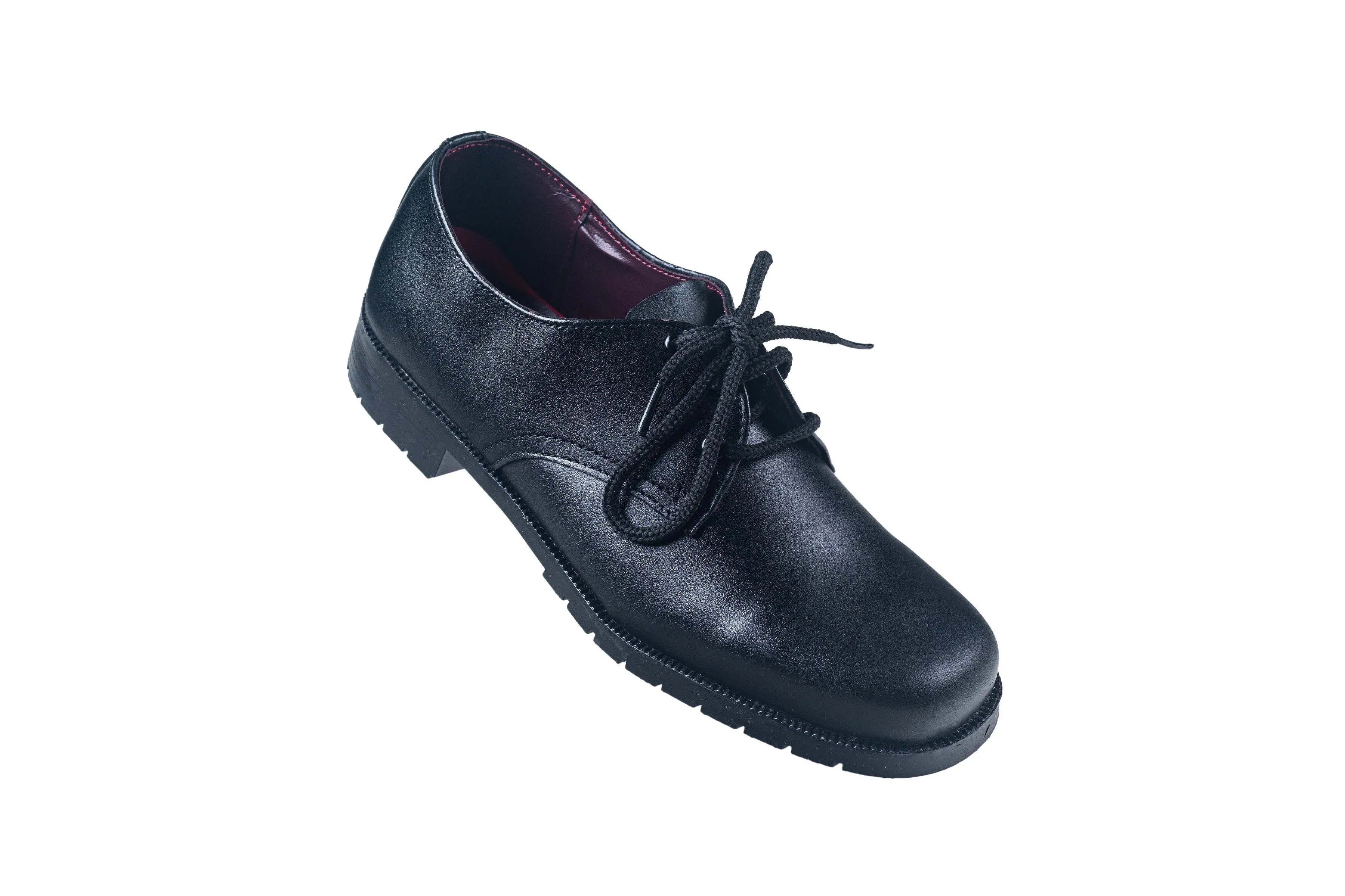 Titas Black Leather School Shoe for Boys (3 to 6 Years Kids)(B. Boy 22 Jr.)