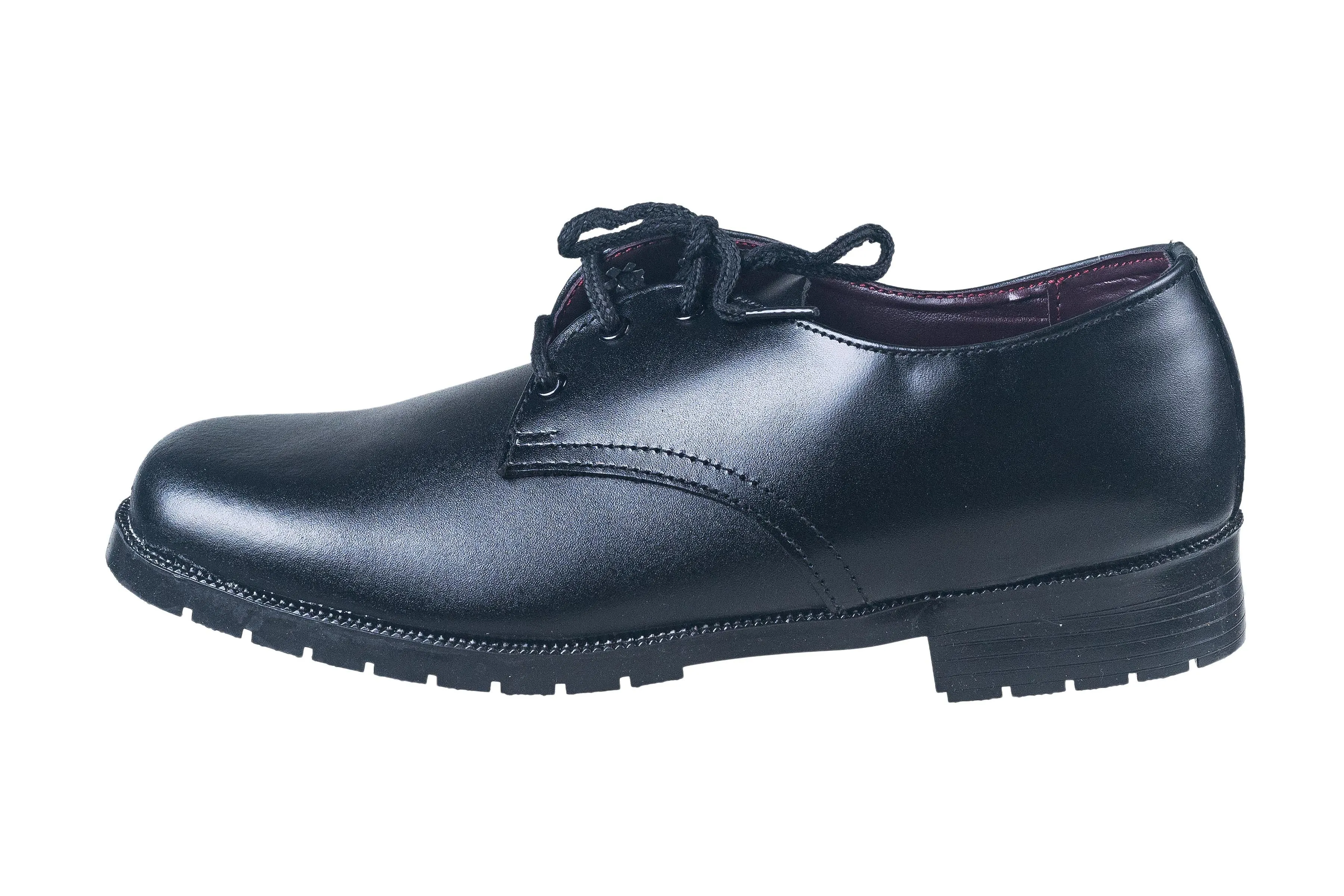 Titas Black Leather School Shoe for Boys (3 to 6 Years Kids)(B. Boy 22 Jr.)