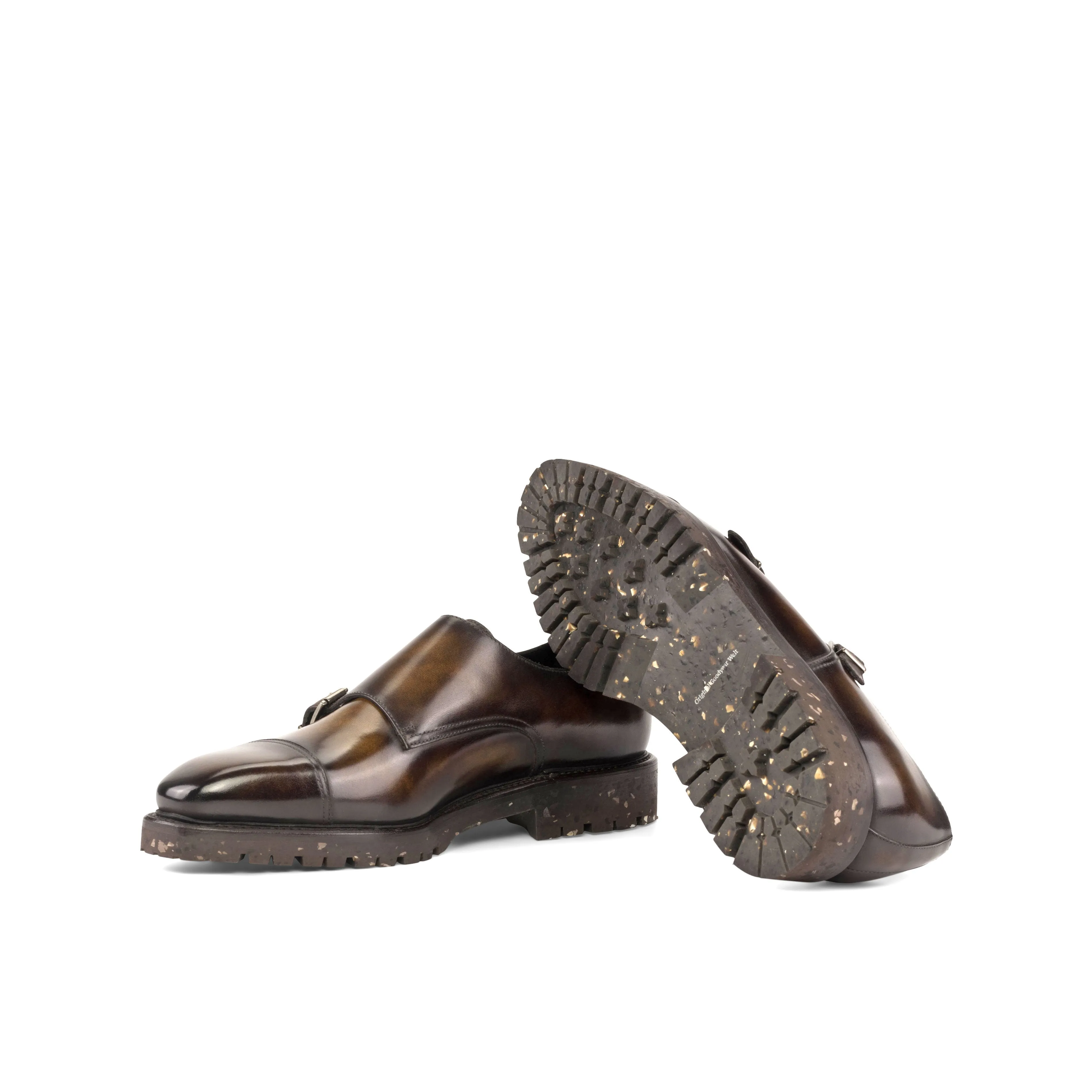Tobacco Patina Double Monk Strap