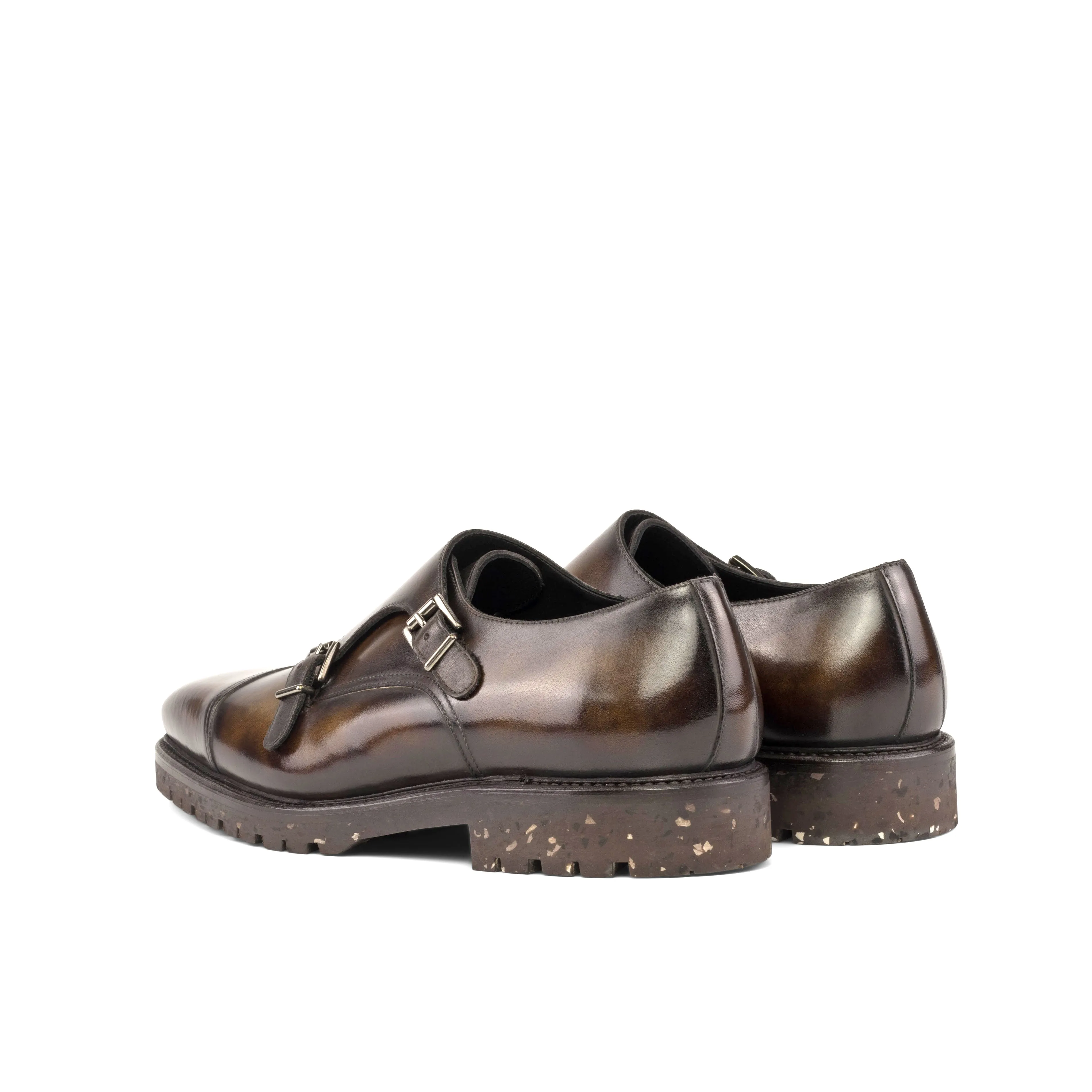 Tobacco Patina Double Monk Strap