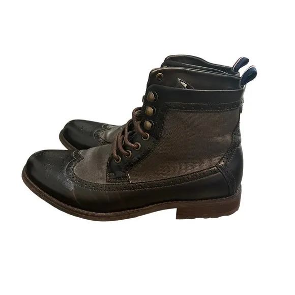 Tommy Hilfiger Gladstone Lace Up Mid Brown Oxford Boot