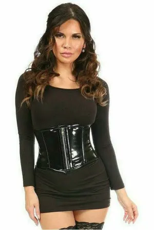 Top Drawer Black Patent Steel Boned Mini Cincher