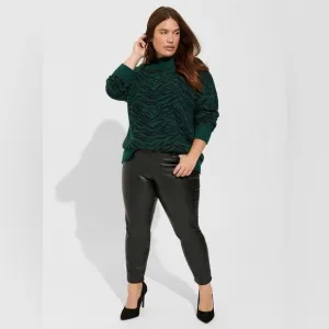 Torrid Perfect Skinny Faux Leather Mid Rise Pant 18R