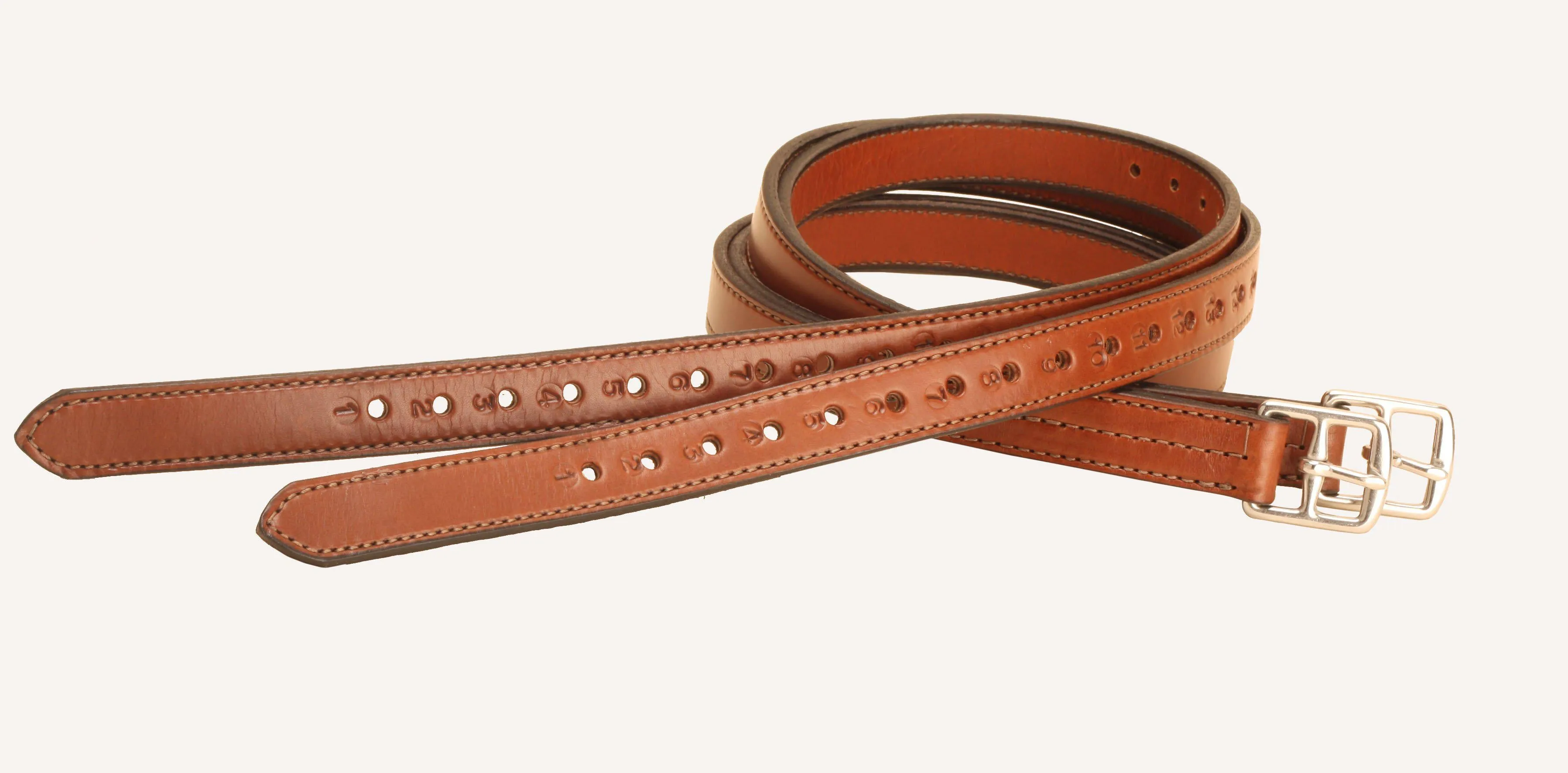 Tory Leather Half Hole Lined Stirrup Leathers