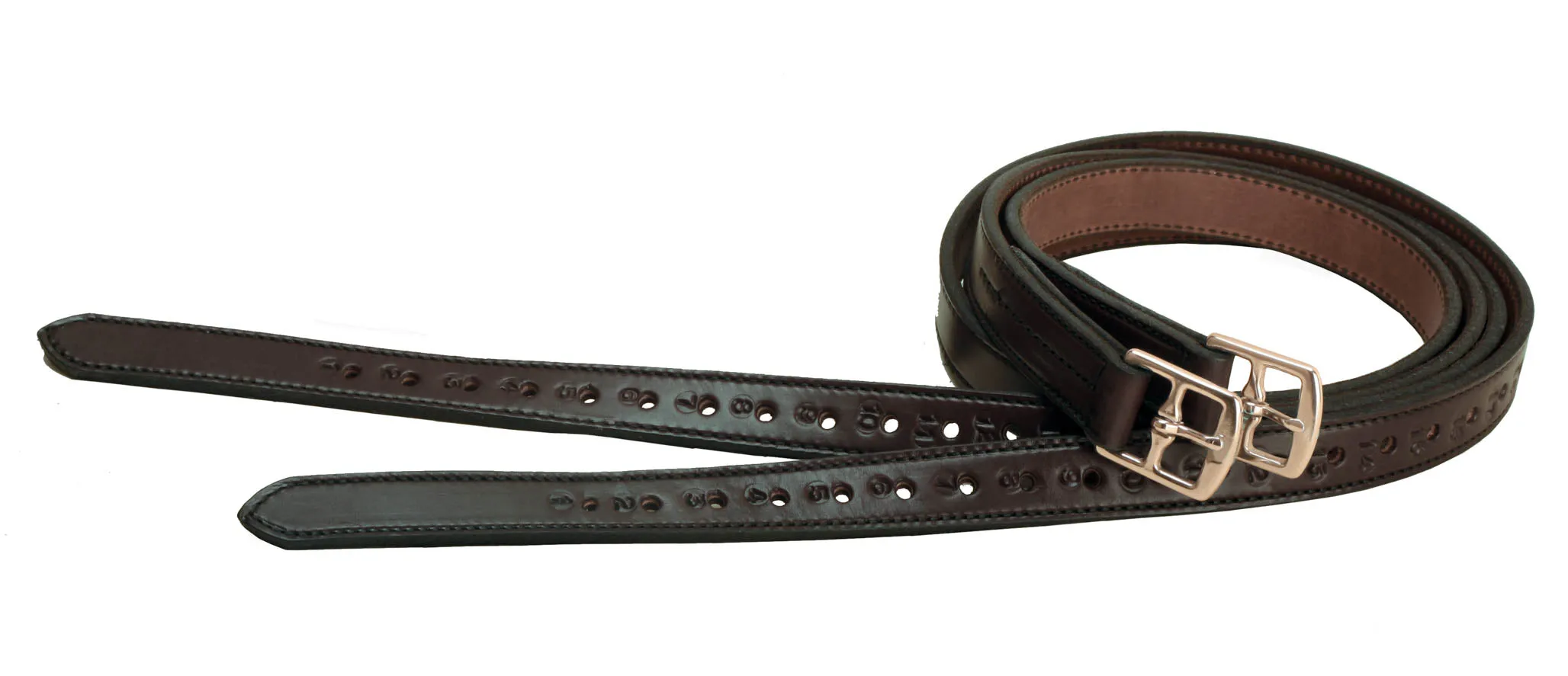 Tory Leather Half Hole Lined Stirrup Leathers