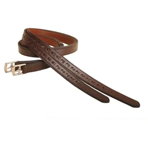 Tory Leather Half Hole Lined Stirrup Leathers