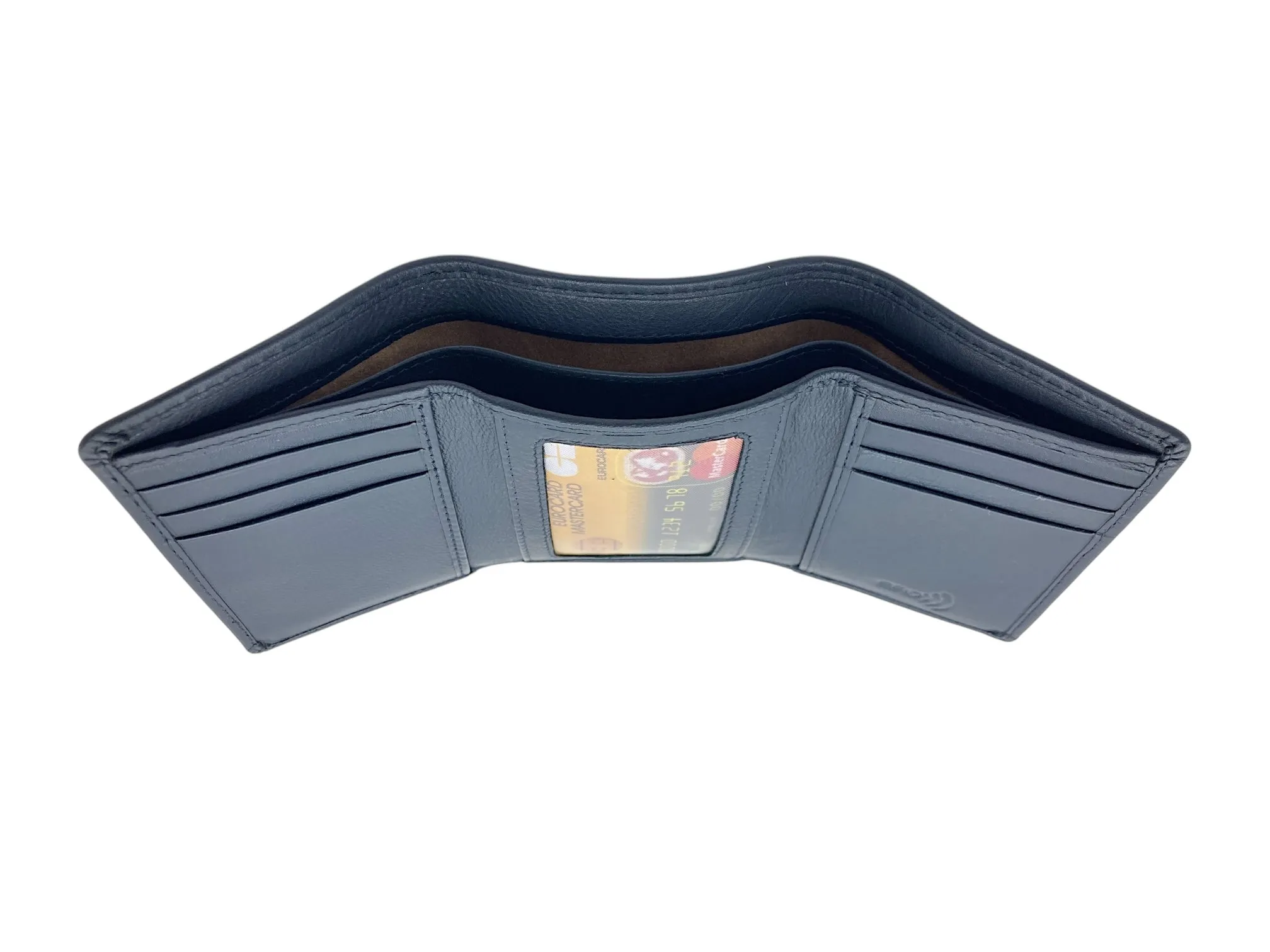 Trifold Wallet RFID Slim Wallets 10 Card Double Stitch # 1508