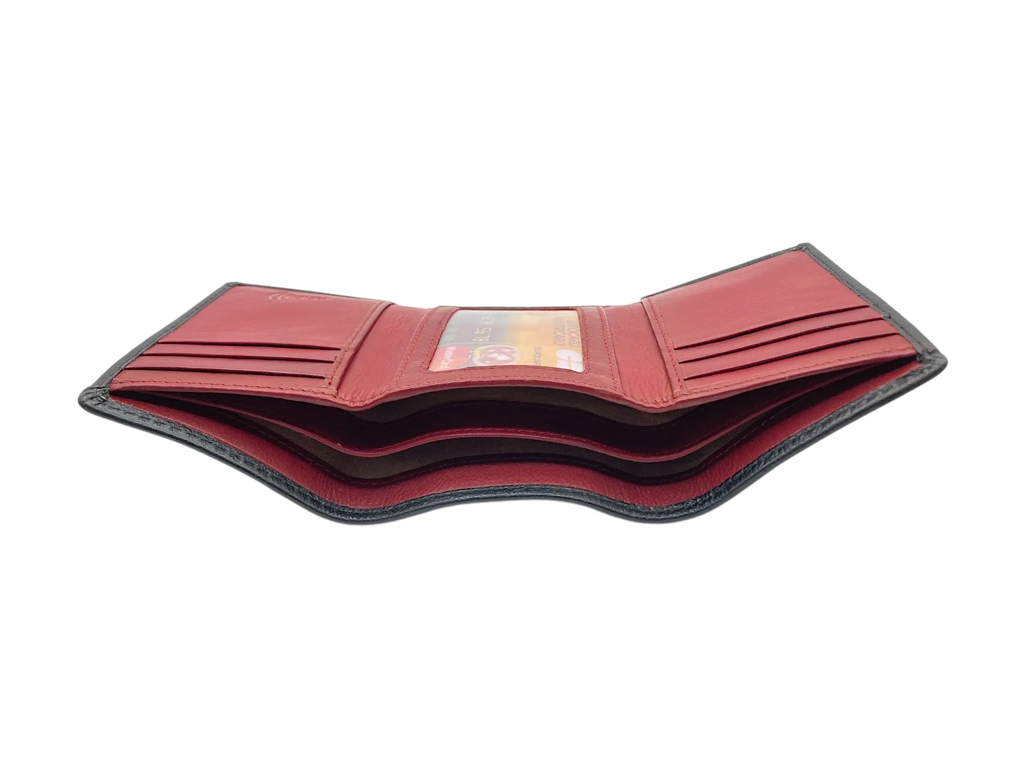 Trifold Wallet RFID Slim Wallets 10 Card Double Stitch # 1508