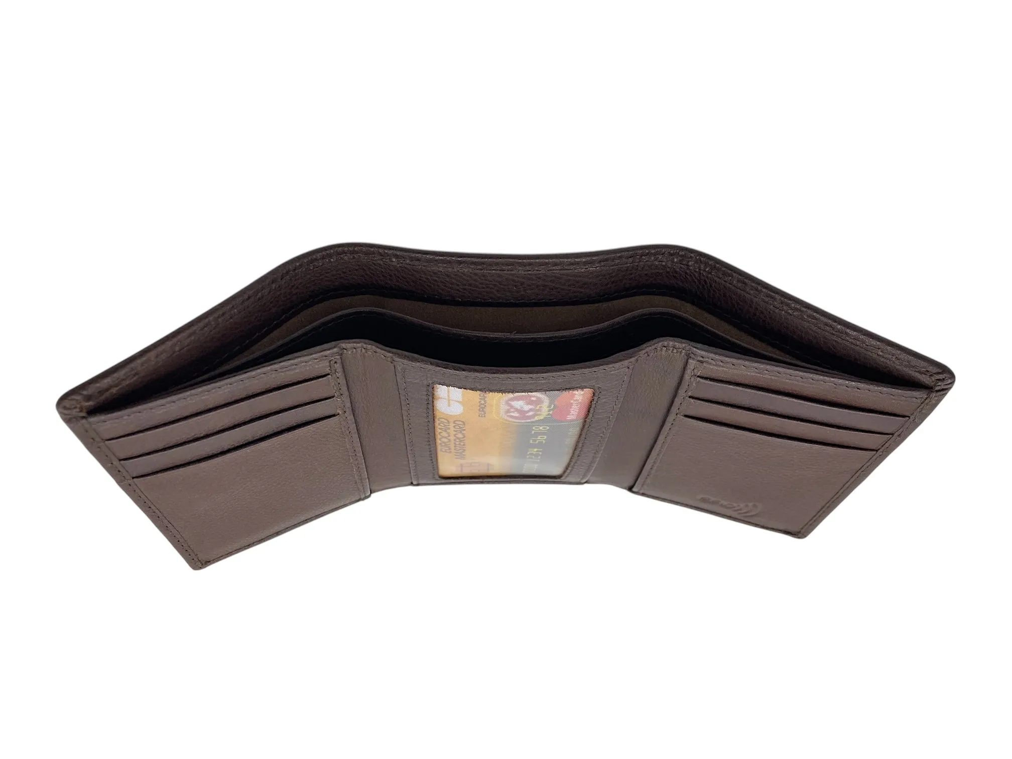 Trifold Wallet RFID Slim Wallets 10 Card Double Stitch # 1508