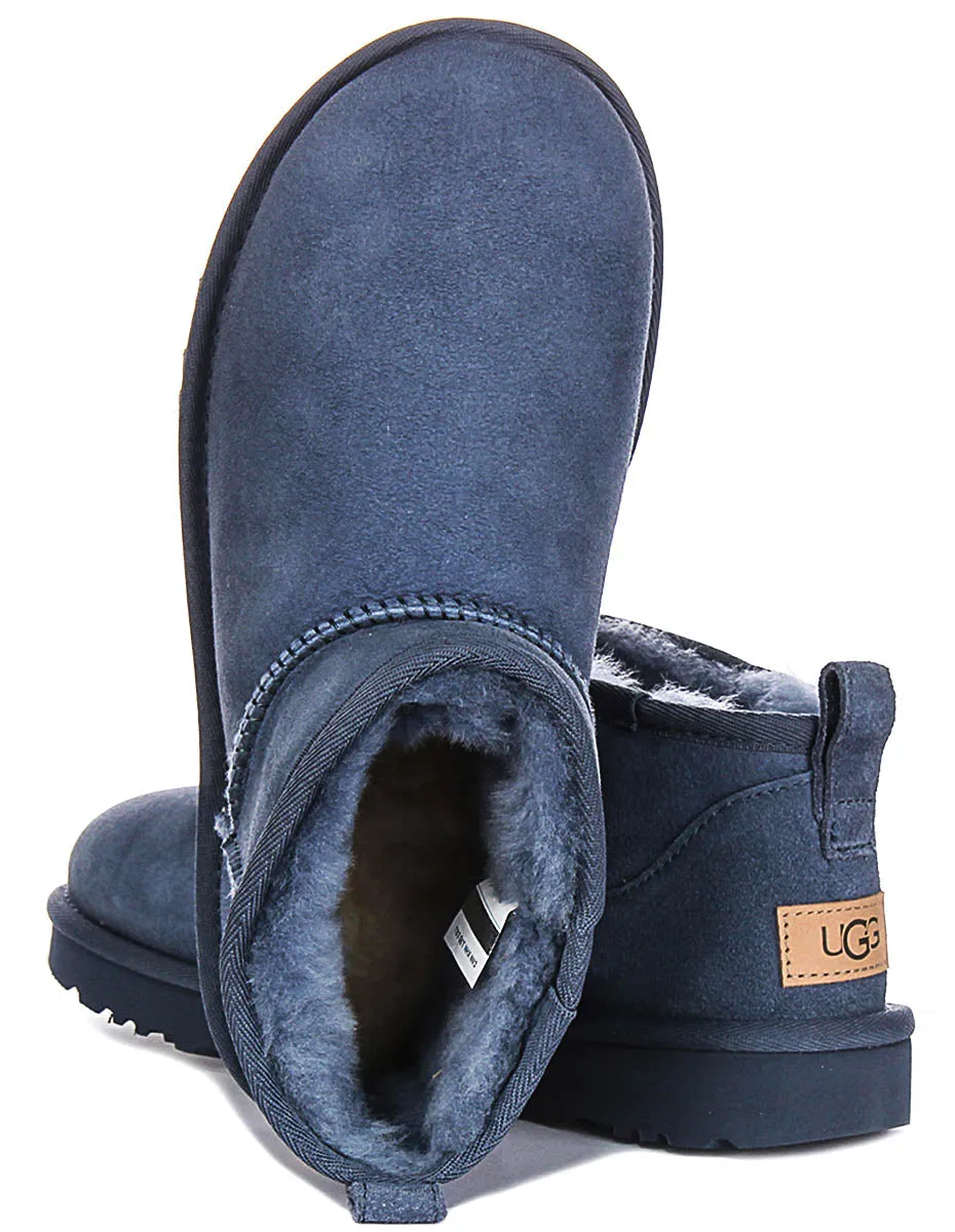 Ugg Australia W Classic Ultra Mini In Dark Blue For Women