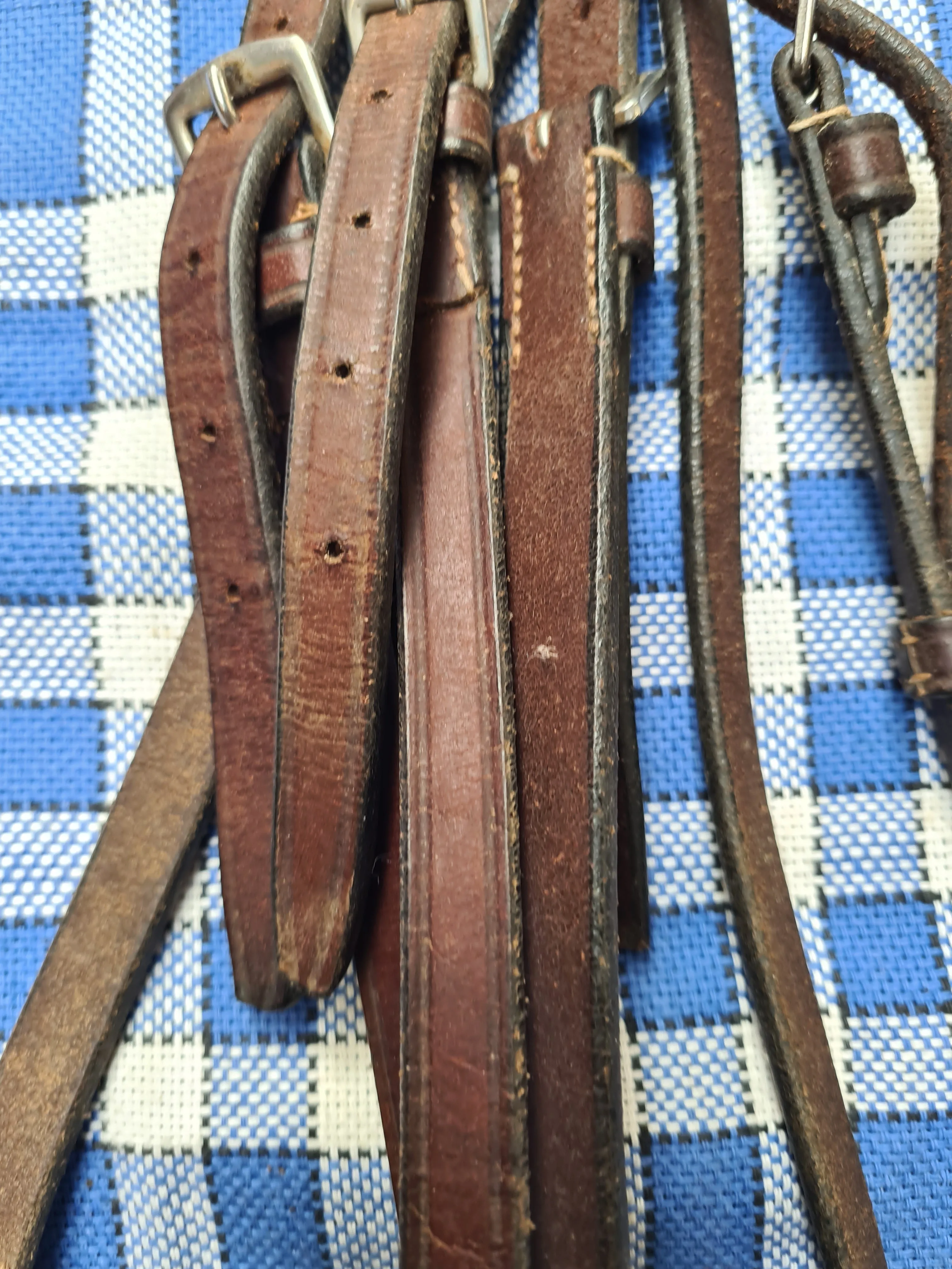Used brown leather full size bridle FREE POSTAGE❤️