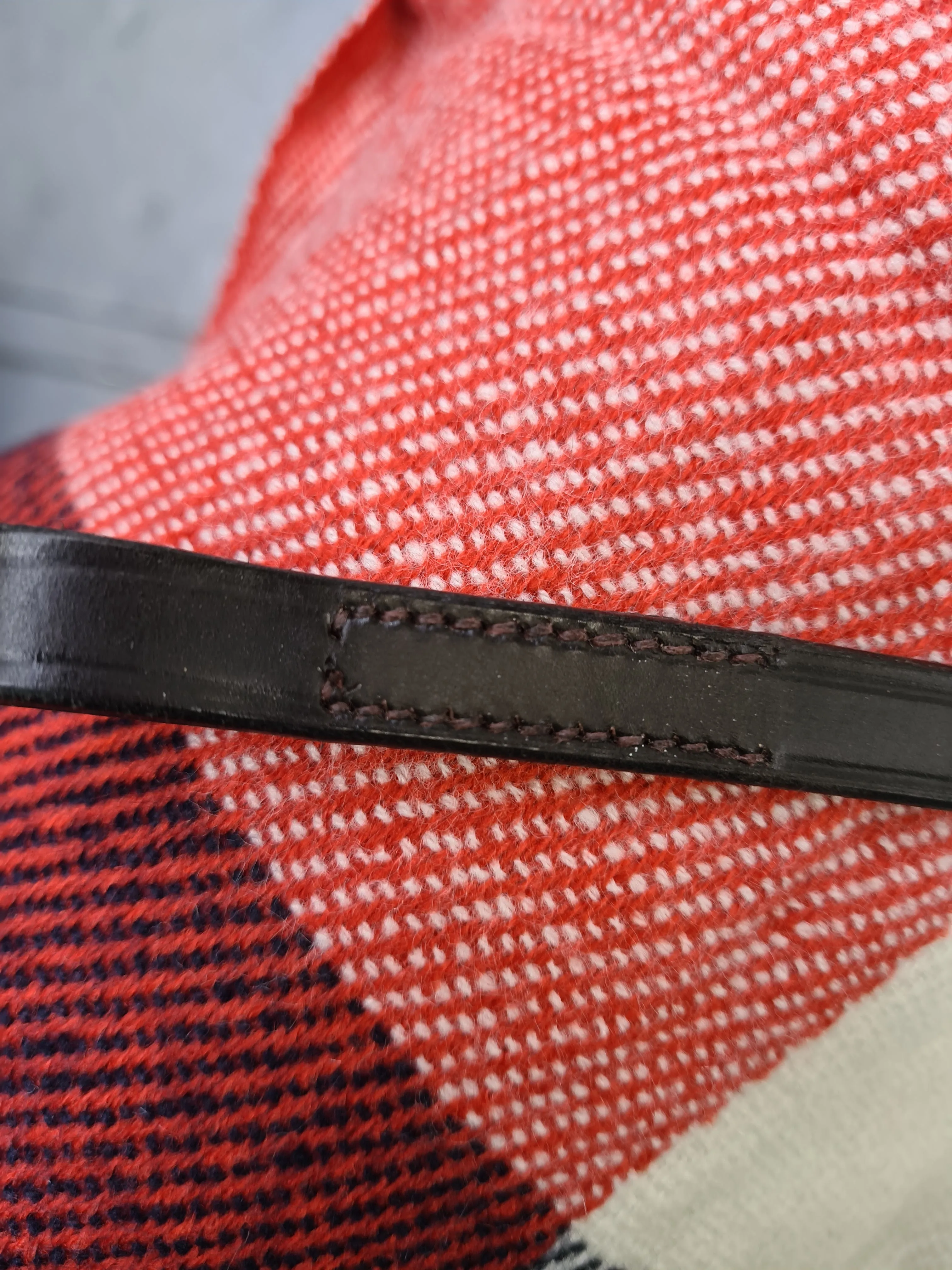 Used full brown leather plain brow band FREE POSTAGE ✅