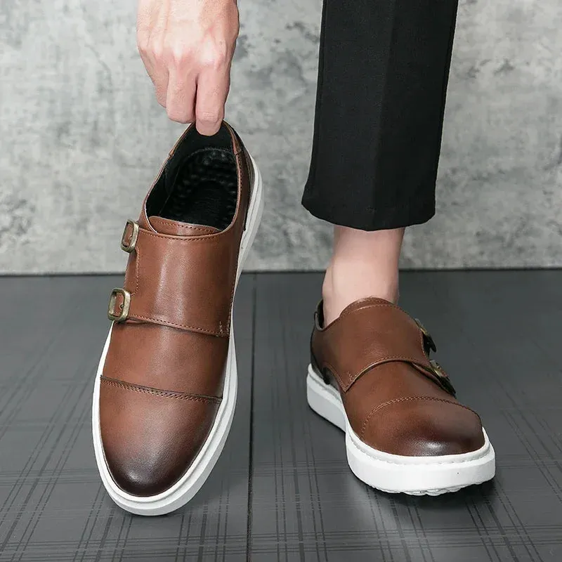 Vero Monk Leather Shoes
