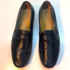 Vince Camuto Black Leather Driving Shoes Size 10