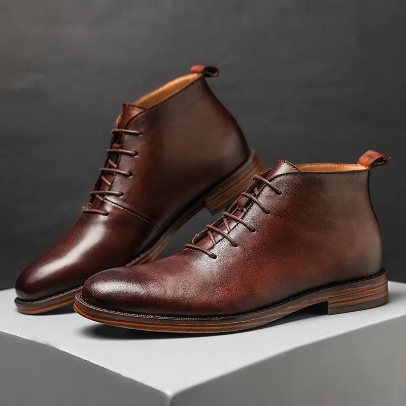 Vintage Handmade Ankle Boots for Men