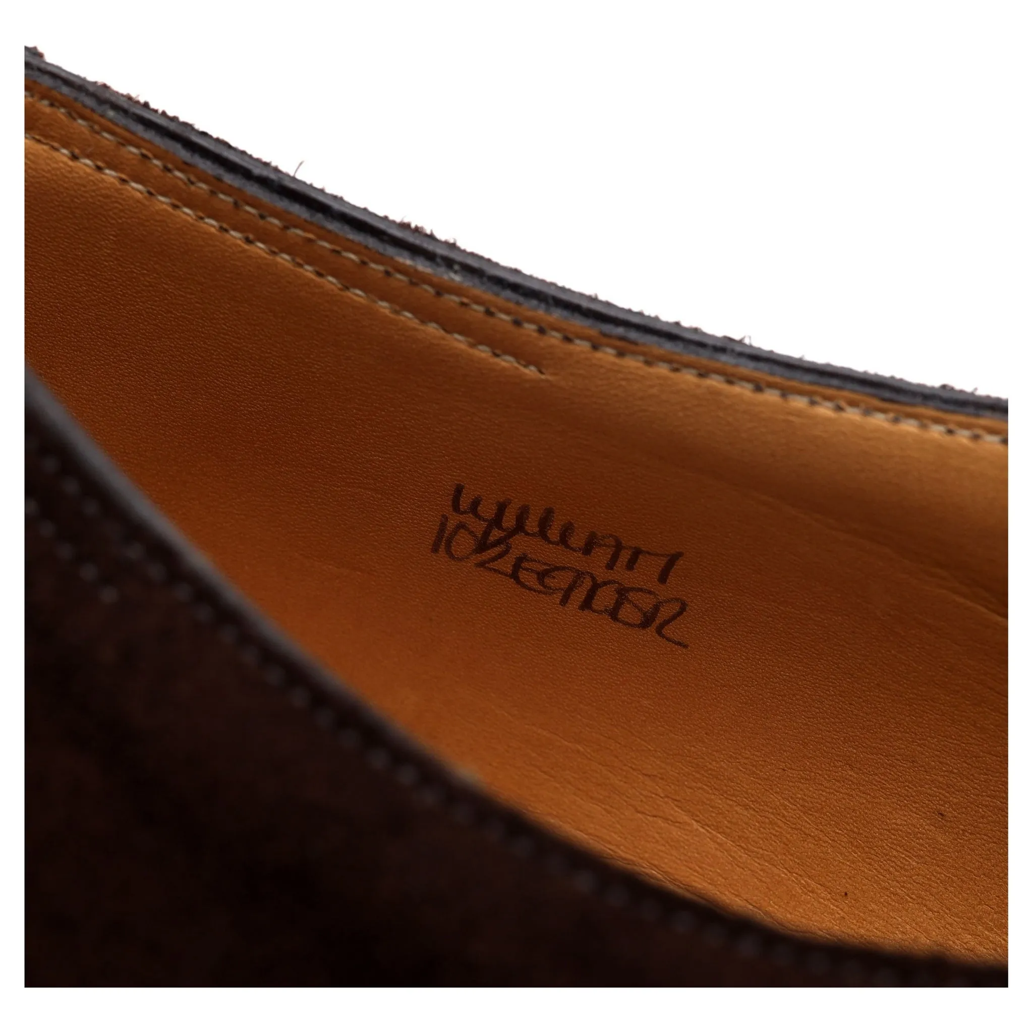 'William' Dark Brown Suede Double Monk Strap UK 10.5 E